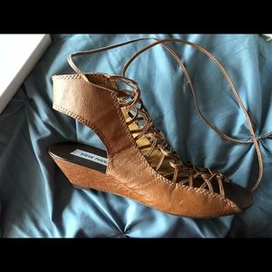 Steve Madden heeled lace up sandals